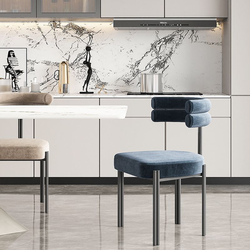 Contemporary Style Upholstered Side Chairs Open Back Dining Side Chair Clearhalo 'Dining Chairs' 'Dining Tables & Seating' 'dining_chair' 'furn' 'furn_dining_chair' 'Furniture' 'furniture_dining_chair' 'Kitchen & Dining Furniture' 1200x1200_81dcfb2a-0ecc-4962-b0ad-6f85d14c76ed