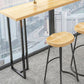 Modern Solid Wood Bistro Accent Dining Table Rectangle Bar Table in Natural Clearhalo 'Bar Furniture' 'Bar Tables' 'bar_tables' 'furn' 'furn_bar_tables' 'Furniture' 'furniture_bar_tables' 'Kitchen & Dining Furniture' 1200x1200_81dd1500-104f-46fc-b9f6-70efa7ad51a0