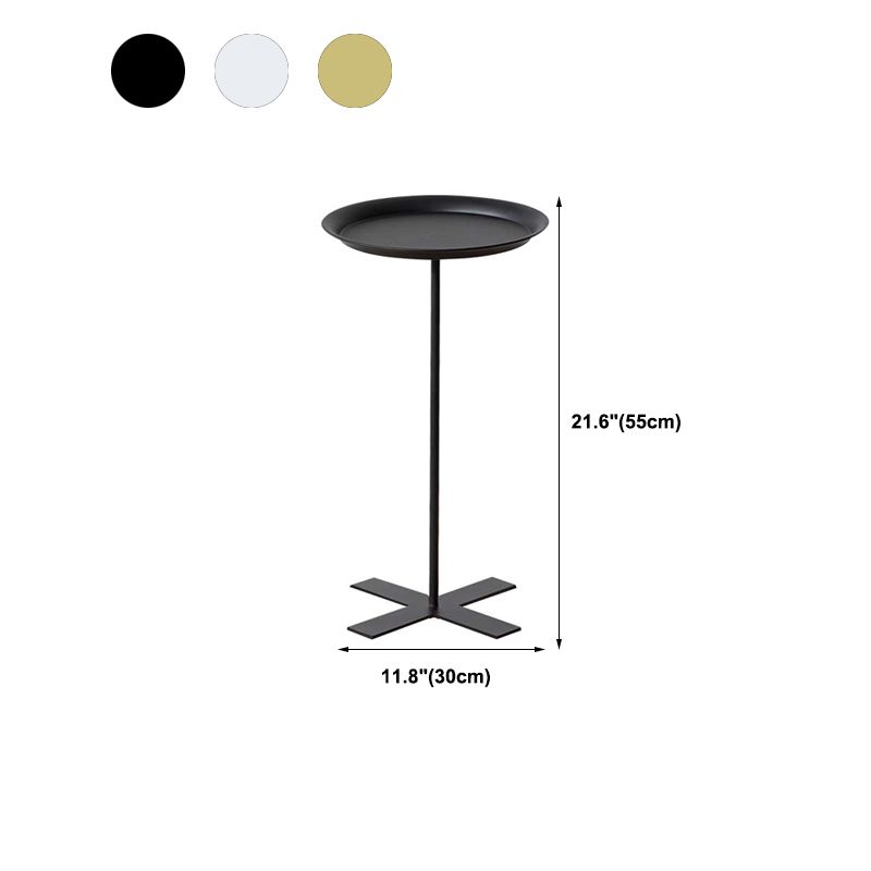 Table de bout du milieu du siècle rond