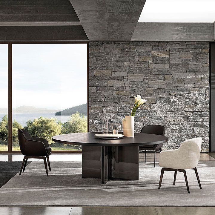 Gepolsterte Küche Essstühle Industrial Style Essstuhl mit schwarzen Beinen