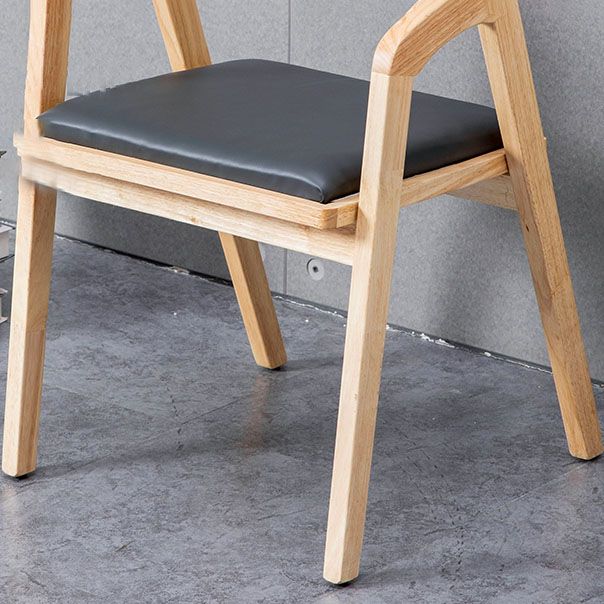 Modern Open Back Arm Chair Upholstered Matte Finish Dining Chair Clearhalo ' kitchen&dining_furn' 'Dining Chairs' 'Dining Tables & Seating' 'dining_chair' 'furn' 'furn_dining_chair' 'Furniture' 'furniture_dining_chair' 'Kitchen & Dining Furniture' 'kitchen' 1200x1200_81e04527-0319-48f4-bed7-ed1c664c8ffe