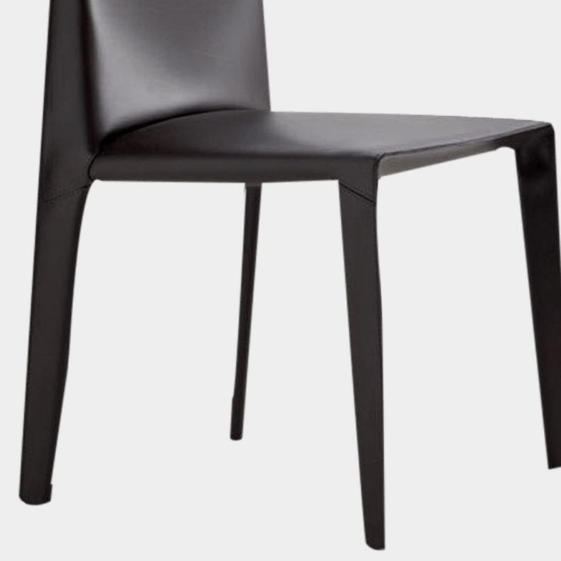 Home Modern Style Side Chair Solid Back Metal Upholstered Dining Room Chair Clearhalo ' kitchen&dining_furn' 'Dining Chairs' 'Dining Tables & Seating' 'dining_chair' 'furn' 'furn_dining_chair' 'Furniture' 'furniture_dining_chair' 'Kitchen & Dining Furniture' 'kitchen' 1200x1200_81e0692b-6f72-4990-acdf-ab68afb5e0be