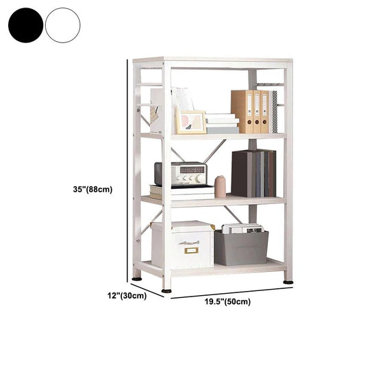 11.8 "Échelle de large étagère de livre contemporain Home Metal Libshelf