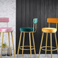 Scandinavian Upholstered Bar Stools Luxury Counter Stools with Metal Legs Clearhalo 'Bar Furniture' 'Bar Stools' 'bar_stools' 'furn' 'furn_bar_stools' 'Furniture' 'furniture_bar_stools' 'Kitchen & Dining Furniture' 1200x1200_81e30735-87cb-4300-8987-c63db2bac78e