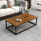 Wood Frame Coffee Table Modern Rectangle Cocktail Table in Natural Clearhalo 'Coffee & Accent Tables' 'Coffee Tables' 'coffee_tables' 'furn' 'furn_coffee_tables' 'Furniture' 'furniture_coffee_tables' 'Living Room Furniture' 1200x1200_81e4822b-4885-4867-9713-9d0357a55ec8