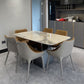 Sintered Stone Top Dining Table Rectangle Table in White with Metal Pedestal Base Clearhalo ' dining_table' 'Dining Tables & Seating' 'Dining Tables' 'furn' 'furn_dining_table' 'Furniture' 'furniture_dining_table' 'Kitchen & Dining Furniture' 'kitchen&dining_furn' 'kitchen' 'kitchen_dining_table' 1200x1200_81e4c008-42b1-4e09-83cb-294a6c99ead1