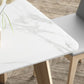 White Stone Top Table for Home Mid-Century Modern Dining Table Clearhalo 'Dining Tables & Seating' 'Dining Tables' 'dining_table' 'furn' 'furn_dining_table' 'Furniture' 'Kitchen & Dining Furniture' 1200x1200_81e5056f-a81f-49f8-872c-282baff4f1a7