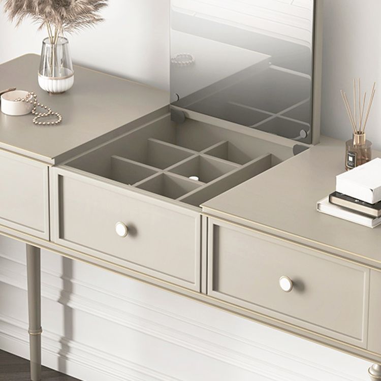 Make-up Vanity Mirrored Wood Dressing Table Padded Stool Set Clearhalo 'Bedroom Furniture' 'furn' 'furn_makeup_vanities' 'Furniture' 'Makeup Vanities' 'makeup_vanities' 1200x1200_81e59936-a5c7-4063-9f07-05ad9bcc377d