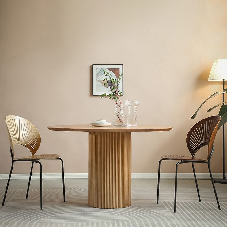 Pine Solid Wood Pedestal Dinette Table Simplicity Dining Table Round for Home Clearhalo ' dining_table' 'Dining Tables & Seating' 'Dining Tables' 'furn' 'furn_dining_table' 'Furniture' 'furniture_dining_table' 'Kitchen & Dining Furniture' 'kitchen&dining_furn' 'kitchen' 'kitchen_dining_table' 1200x1200_81e6d744-5ac8-4d21-baf1-b5beb26dae55