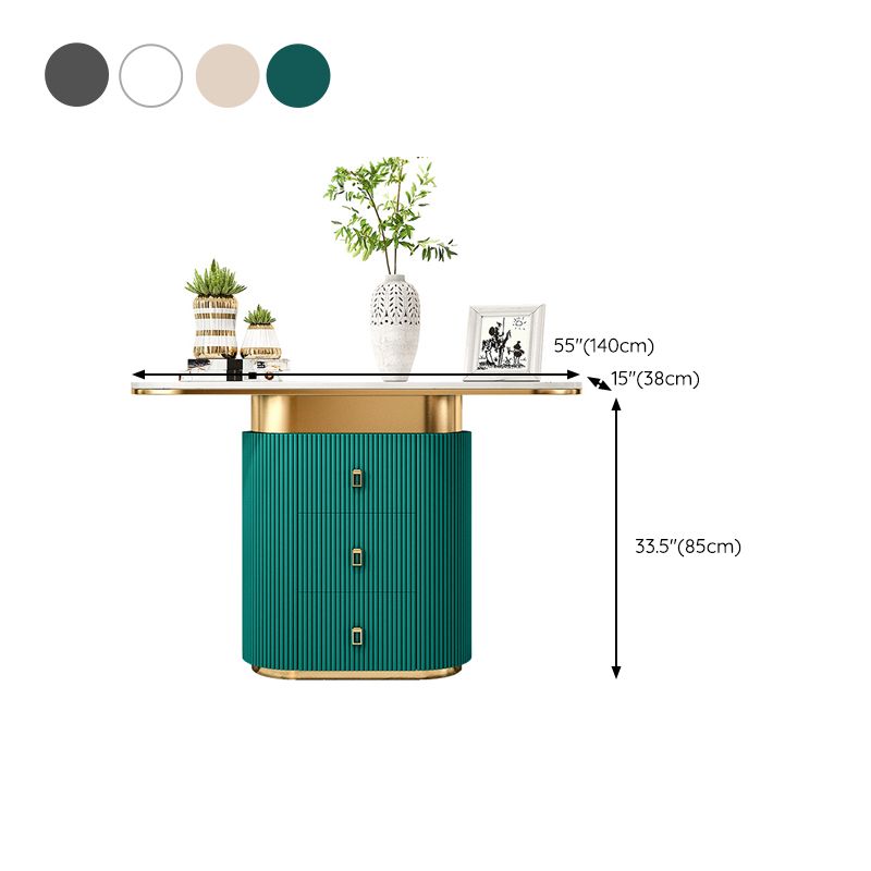Tavolo console in pietra glam tavolo da divano console resistente ai graffi per la sala
