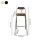 Modern Backrest Folding Counter Stool Steel Living Room Bar Stool with Footrest Clearhalo 'Bar Furniture' 'Bar Stools' 'bar_stools' 'furniture_bar_stools' 'Kitchen & Dining Furniture' 'kitchen&dining_furn' 'kitchen' 'kitchen_furn' Furniture' 1200x1200_81e9539a-f03b-4153-be5d-6321cc228585