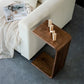 Solid Wood End Table Rectangular Corner Table for Living Room