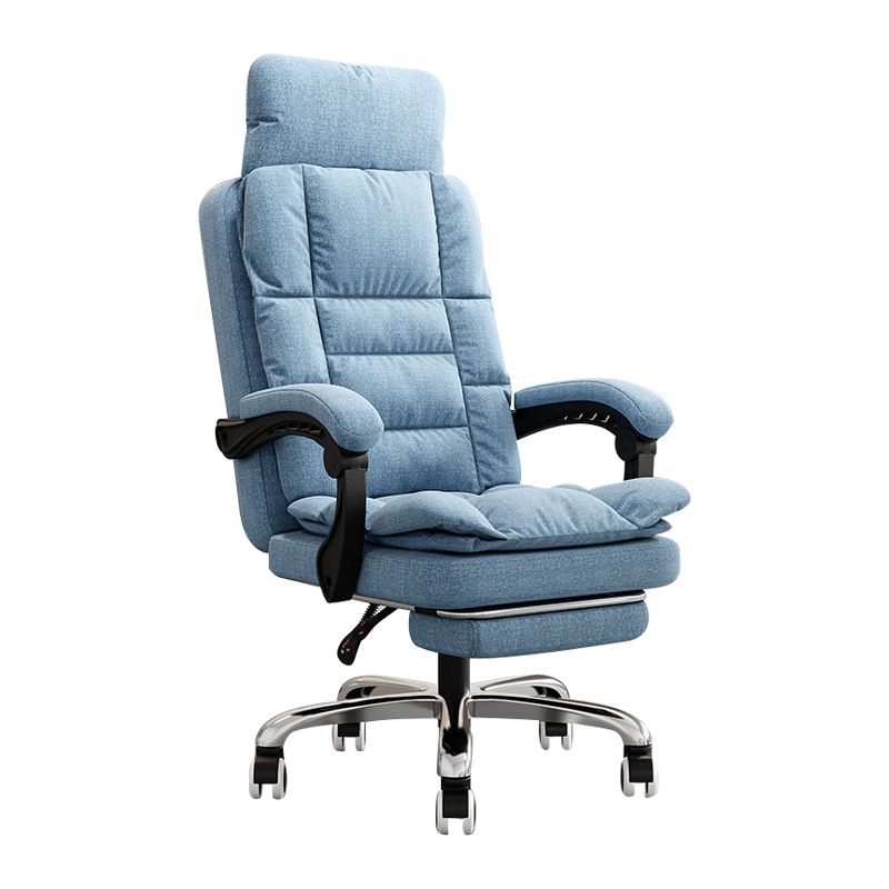 Chaise moderne bras rembourrés de hauteur de siège réglable chaise de bureau avec roues