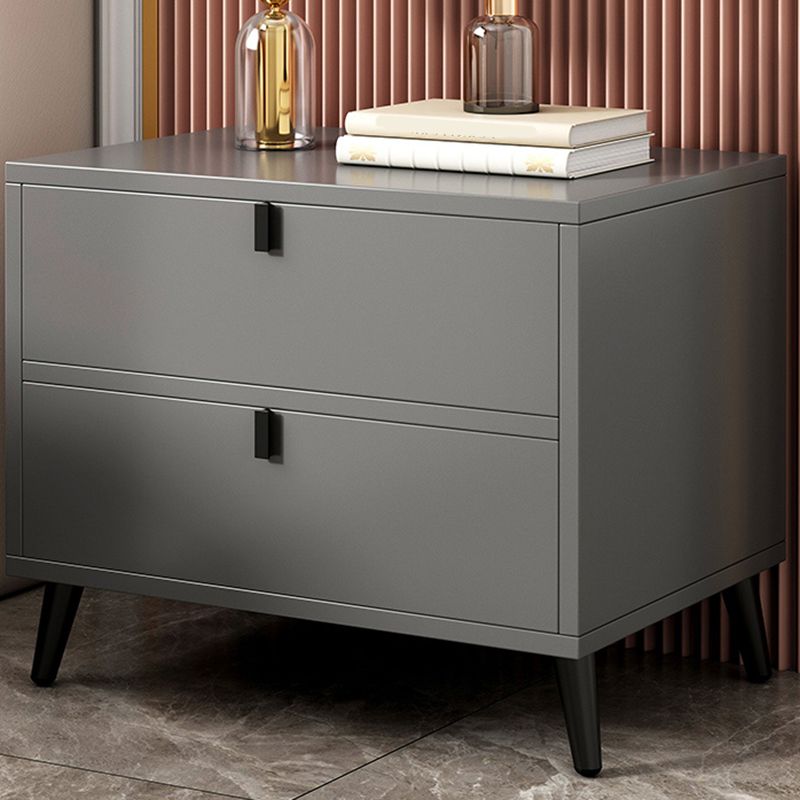 Malicera de noche de madera con cajón /16.5"20.8"tall nocturno en marrón / negro / blanco