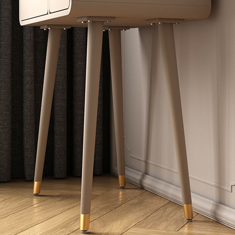 Moderno vanità in legno set con sgabello per soggiorno 31,5 "alti