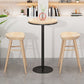 Modern Round Bar Dining Table Indoor Wood Top Bar Height Pub Table Iron Base Clearhalo 'Bar Furniture' 'Bar Tables' 'bar_tables' 'furn' 'furn_bar_tables' 'Furniture' 'furniture_bar_tables' 'Kitchen & Dining Furniture' 'kitchen&dining_furn' 'kitchen' 1200x1200_81ed3493-88e0-4828-abf3-8969ac8f981e