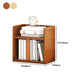Standard Contemporary Shelf Bookcase Bamboo Open Bookcase for Office