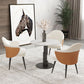 Traditional Luxury Dining Table White Stone Center Top Round Dining Table Clearhalo 'Dining Tables & Seating' 'Dining Tables' 'dining_table' 'furn' 'furn_dining_table' 'Furniture' 'furniture_dining_table' 'Kitchen & Dining Furniture' 'kitchen' 'kitchen_dining_table' 1200x1200_81eebeac-0347-4777-be98-83a68fa55824