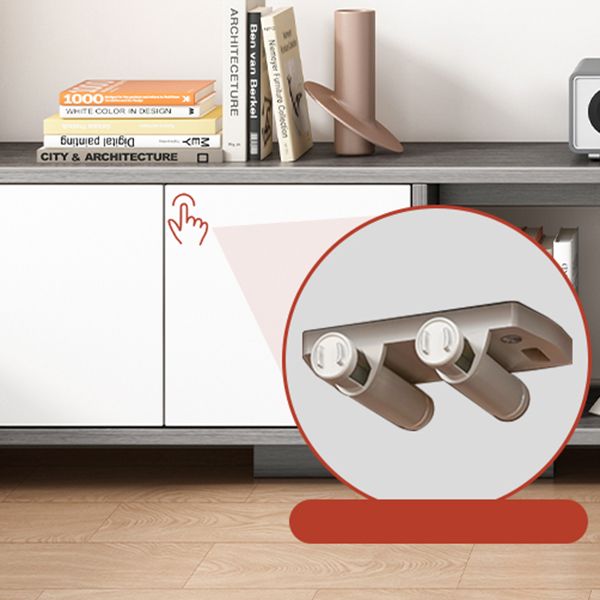 Engineered Wood TV Stand Console Scandinavian TV Console with Cabinet Clearhalo 'furn' 'furn_tv_stands_entertainment_centers' 'Furniture' 'Living Room Furniture' 'TV Stands & Entertainment Centers' 'TV Stands & Media Storage Furniture' 'tv_stands_entertainment_centers' 1200x1200_81ef8fc5-611c-4d8e-a527-a924a78979cc