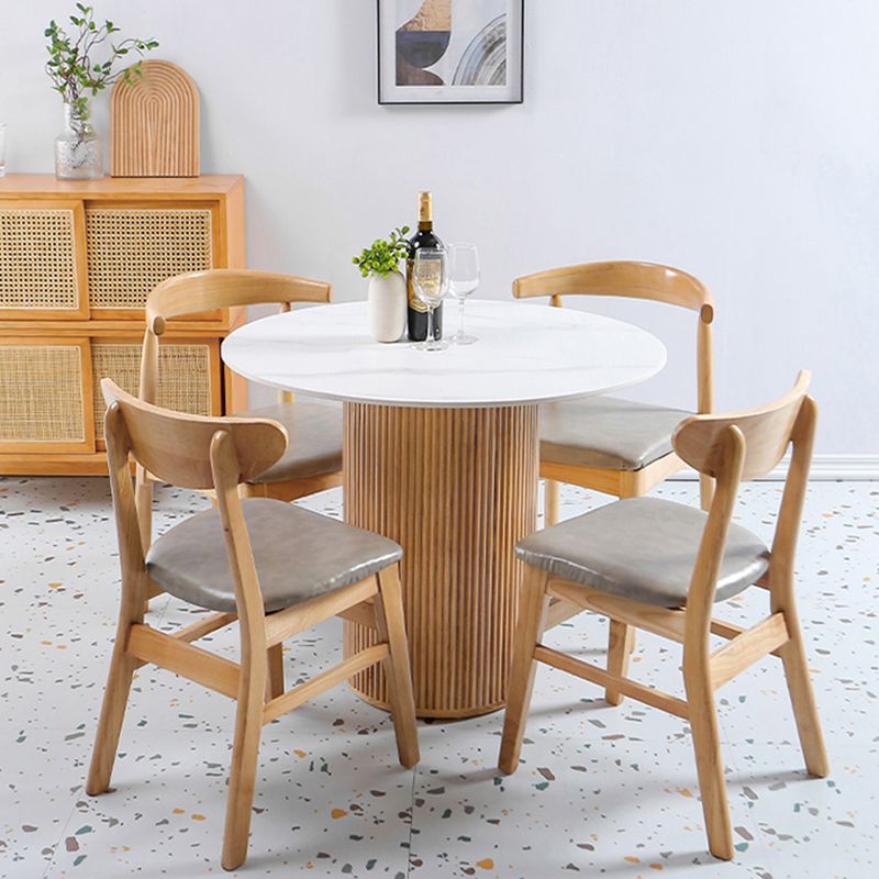 Pine Solid Wood Dining Table Modern Round Pub Table with Natural Finish Legs Clearhalo 'Dining Tables & Seating' 'Dining Tables' 'dining_table' 'furn' 'furn_dining_table' 'Furniture' 'furniture_dining_table' 'Kitchen & Dining Furniture' 'kitchen' 'kitchen_dining_table' 1200x1200_81f01814-62de-440a-94e1-6b57b6289d59