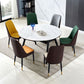 Foldable Sintered Stone Top Dining Table Modern Round Table with Metal 4 Legs Clearhalo ' dining_table' 'Dining Tables & Seating' 'Dining Tables' 'furn' 'furn_dining_table' 'Furniture' 'furniture_dining_table' 'Kitchen & Dining Furniture' 'kitchen&dining_furn' 'kitchen' 'kitchen_dining_table' 1200x1200_81f0b408-3915-4436-9413-032e97bfa8f6