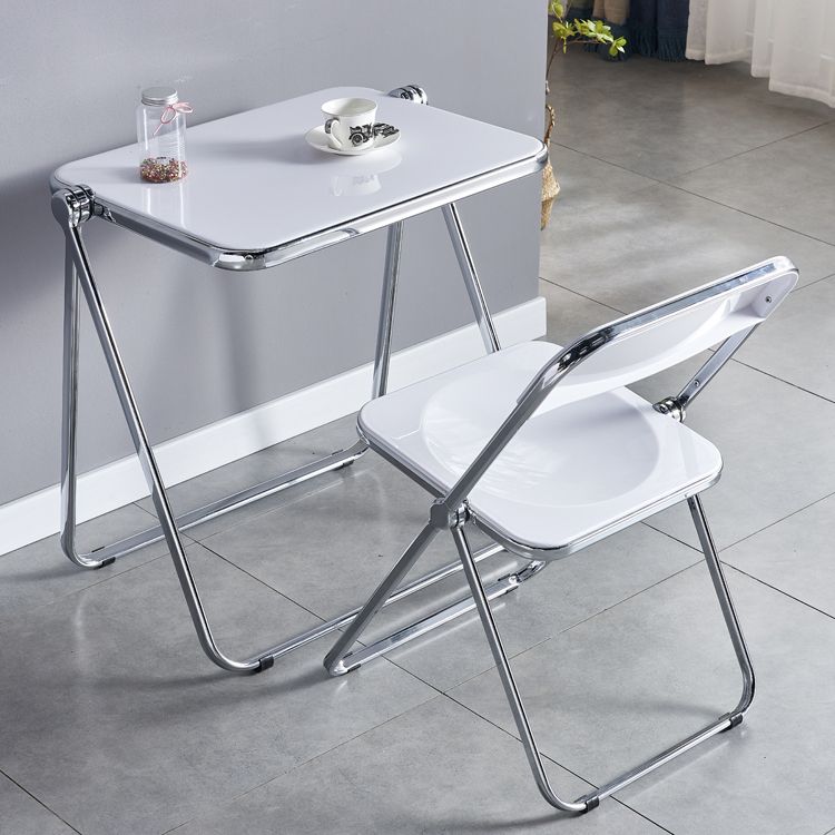 Contemporary Metal Dining Room Chair Folding Armless Side Chair for Restaurant Use Clearhalo ' kitchen&dining_furn' 'Dining Chairs' 'Dining Tables & Seating' 'dining_chair' 'furn' 'furn_dining_chair' 'Furniture' 'furniture_dining_chair' 'Kitchen & Dining Furniture' 'kitchen' 1200x1200_81f18127-6a52-4028-b75d-169099ac7c2e