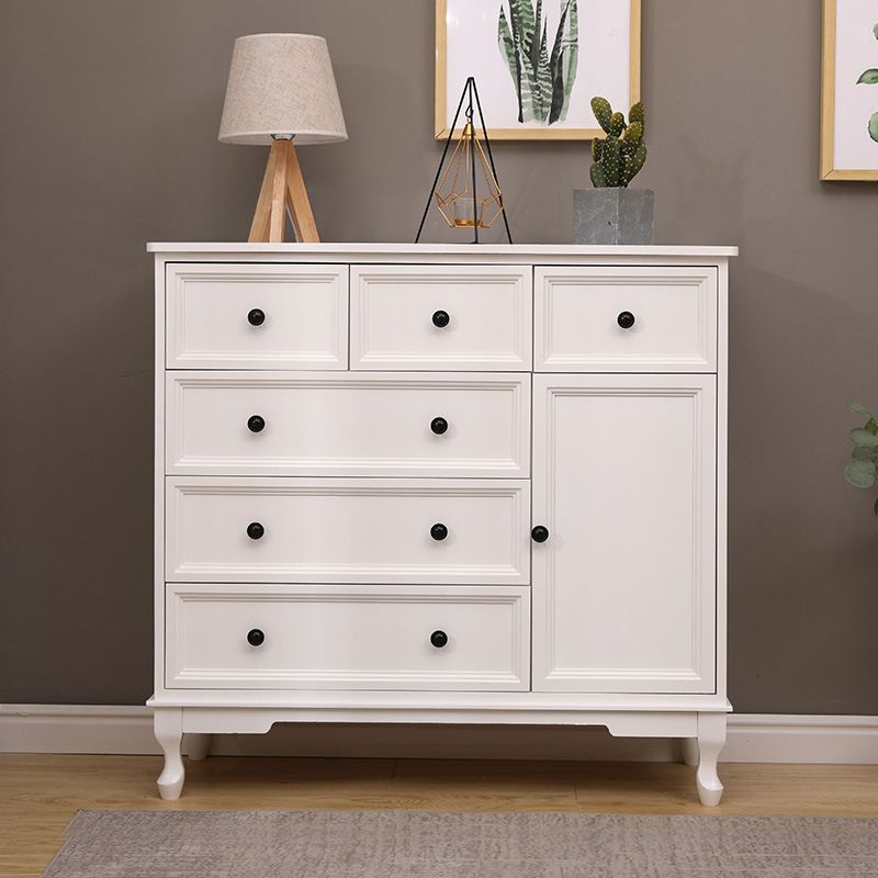 Modern Accent Cabinet with Drawers and Wooden Cabriole Legs Cabinet Clearhalo 'Cabinets & Chests' 'cabinets_chests' 'furn' 'furn_cabinets_chests' 'Furniture' 'Living Room Furniture' 1200x1200_81f22de5-1b75-4fa1-a57a-f72f8f462964