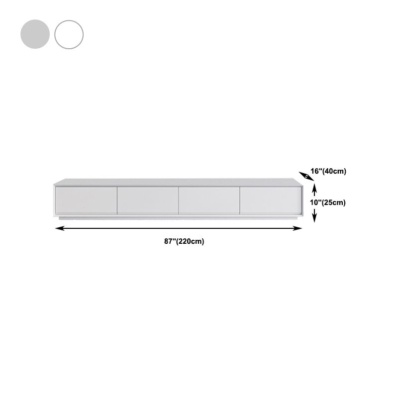 Meuble TV blanc en bois/marbre Meuble TV modernisme avec tiroirs