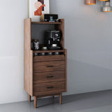 Bataille en bois Modern Minimalist Home Open Side Board avec tiroirs