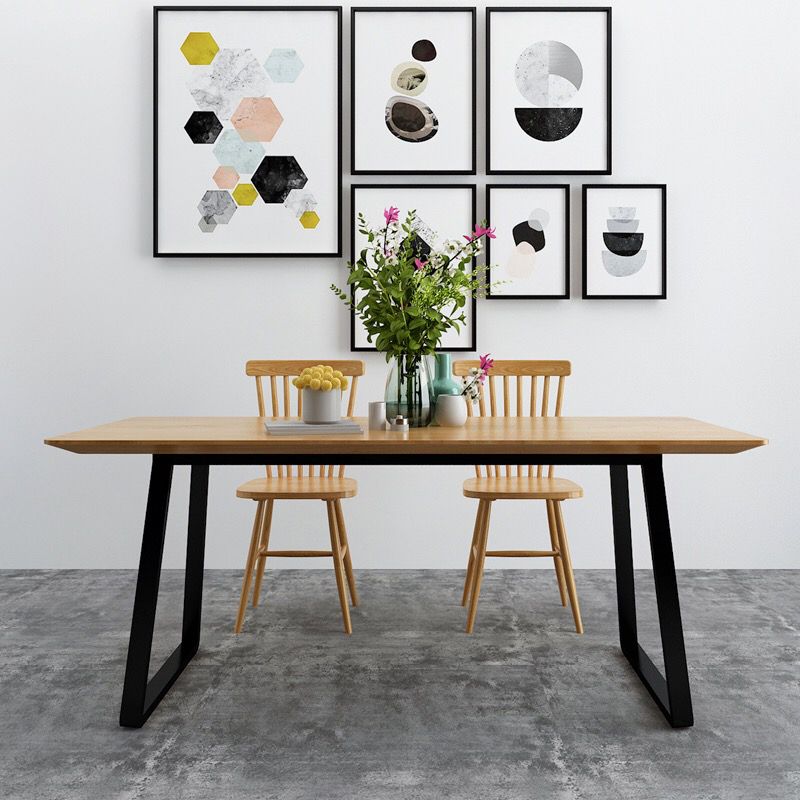 Modern Solid Wood Dining Table Set 1/2/3/5 Pieces Dining Set for Home Use Clearhalo 'Dining Room Sets' 'Dining Tables & Seating' 'dining_room_set' 'furn' 'furn_dining_room_set' 'Furniture' 'furniture_dining_room_set' 'Kitchen & Dining Furniture' 1200x1200_81f4db3d-3f2f-4ca6-a910-853b3f05c04e