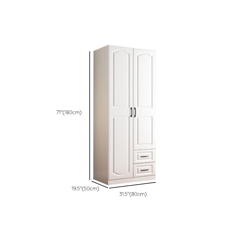 Wooden Wardrobe Closet with Drawer Contemporary Wardrobe Armoire