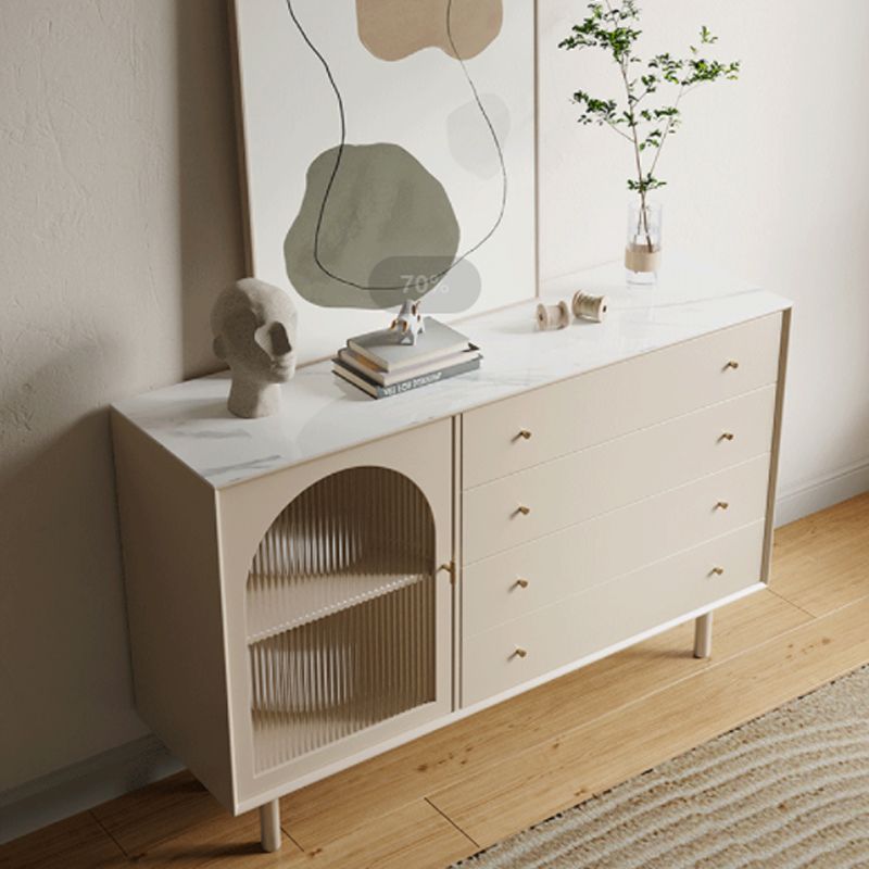 Contemporary Dining Buffet with Drawers Wood Buffet Server for Kitchen Clearhalo 'buffet_sideboard' 'Buffets & Sideboards' 'furn' 'furn_buffet_sideboard' 'Furniture' 'Kitchen & Dining Furniture' 1200x1200_81f617f6-6d06-4f26-8306-7664c8eb8f3f