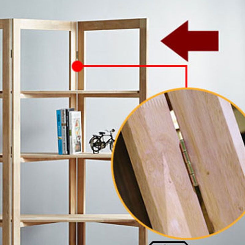 Open Back Folding Bookshelf Wood Contemporary Bookcase for Home Clearhalo 'Bookcases' 'furn' 'furn_bookcases' 'Furniture' 'Office Furniture' 1200x1200_81f6a2a3-9047-4676-bd2e-52a752c60a6e