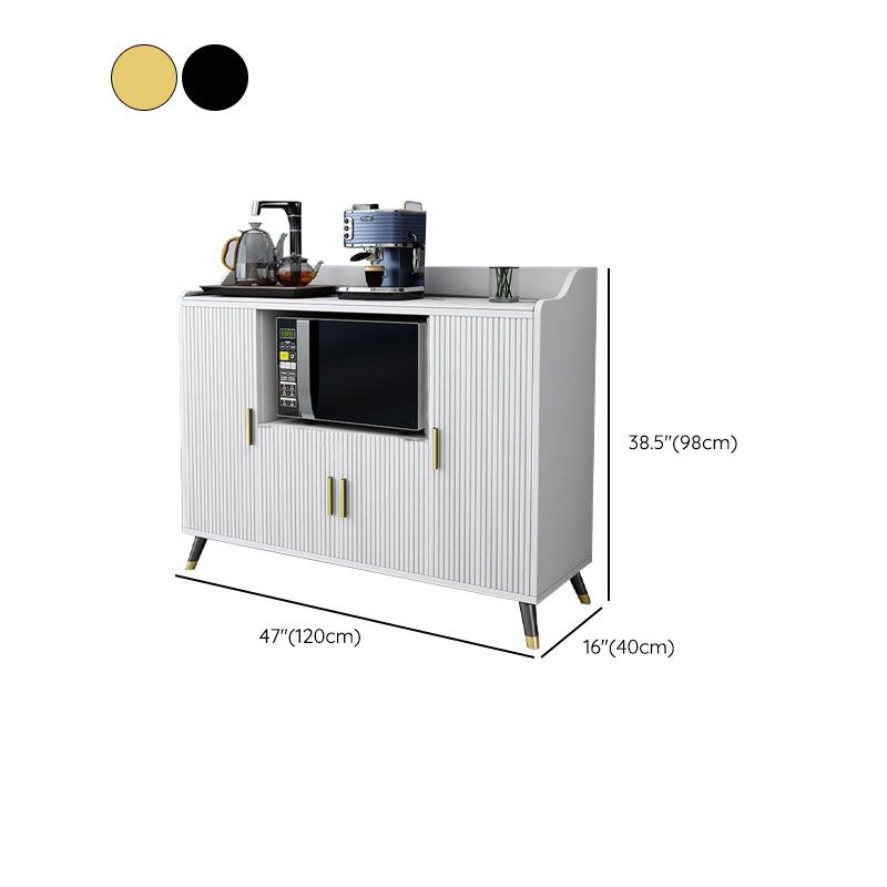 Server da pranzo bianco pietra top glam sideboard in legno finto per cucina