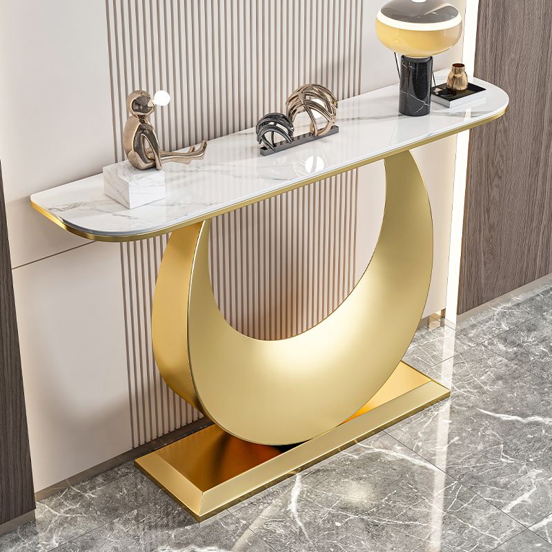 Tavolo accento in pietra glam tavolo da divano di divani resistenti a graffi per la sala