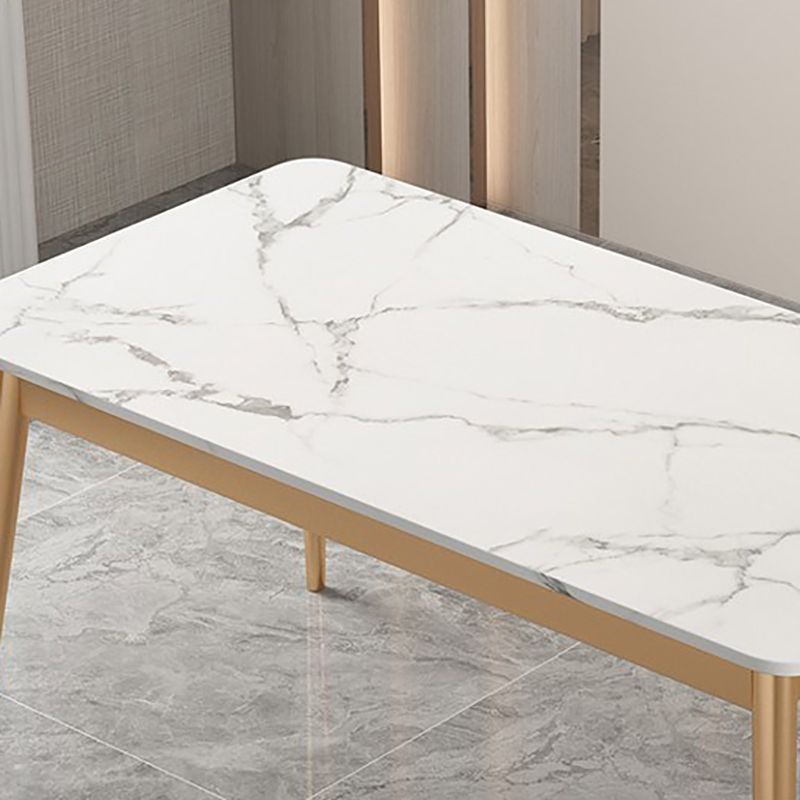 Mesa de comedor de lujo tradicional 4 Pats Rectangle Mesa para el hogar