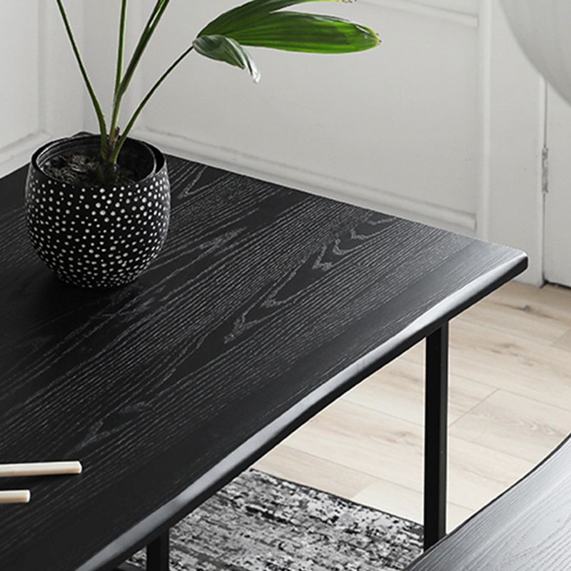 Modern 1/2 Pieces Dining Set Rectangle Wood Dining Table for Kitchen