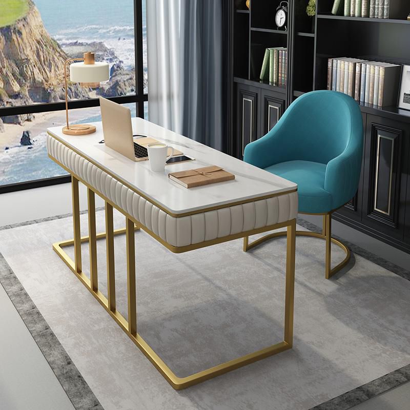 Descrito de la oficina de 1 cortesía de Glam Style Metal Writing Writing Desk for Office
