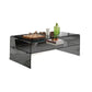 Modern Style Black/transparent Rectangular Coffee Table with Tempered Glass Top Clearhalo 'Coffee & Accent Tables' 'Coffee Tables' 'coffee_tables' 'furn' 'furn_coffee_tables' 'Furniture' 'Living Room Furniture' 1200x1200_81f86f1b-13cb-4f52-8643-d51f9ae9a455