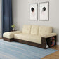 94.49" W √ó 39.37" D √ó 30.71" H Linen Blend One Arm Sectional with Storage