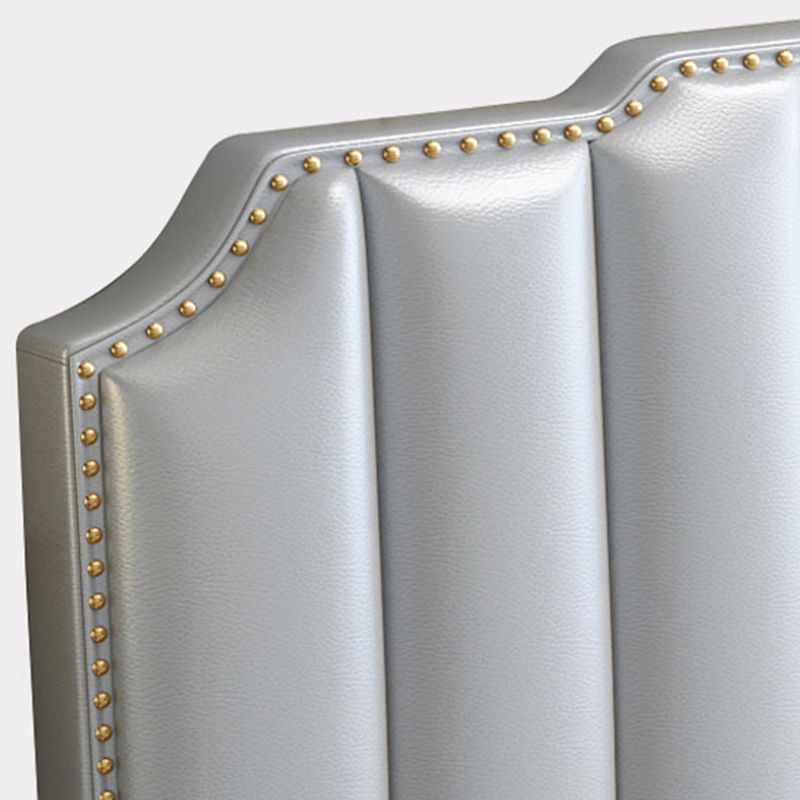 Glamholz Standard Bett echtes Lederbettrahmen mit Kopfteil für Schlafzimmer