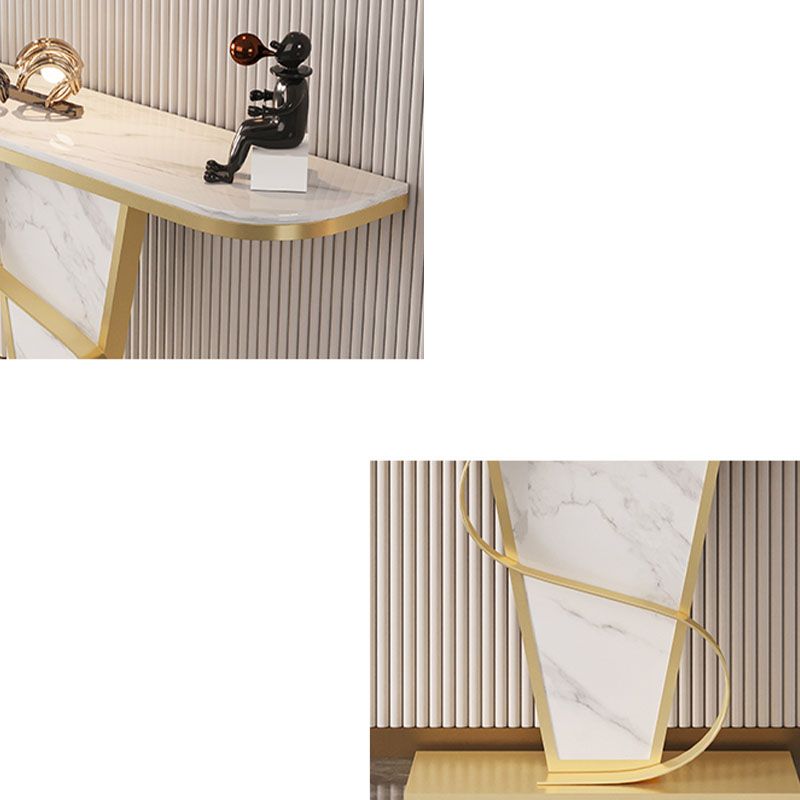 Tavolo da divano di divano in stile glam tavolo accento console top per l'ingresso