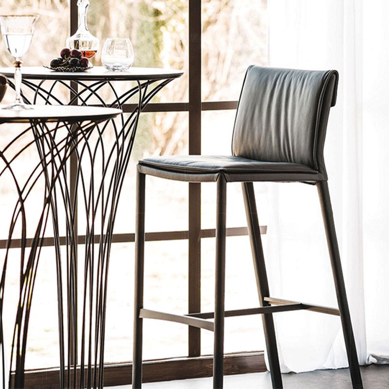 Sgabelli da bar rettangolo di sgabelli in metallo in stile nordico per soggiorno