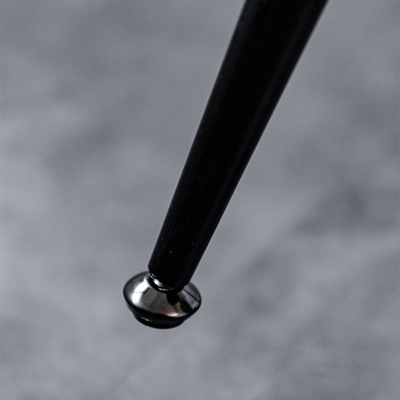 Scandinavian Leather Metal Counter Stools Black Low Back Bar Stools with Footrest Clearhalo 'Bar Furniture' 'Bar Stools' 'bar_stools' 'furn' 'furn_bar_stools' 'Furniture' 'furniture_bar_stools' 'Kitchen & Dining Furniture' 1200x1200_8201f2f1-a1ab-407c-b479-fb6a9e201fcc