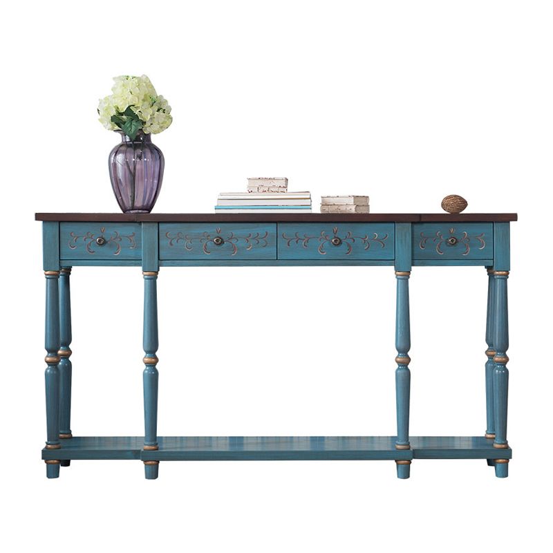 Mesa de acento de madera francesa mesa de acento rectangular mesa de consola de sofá para hall