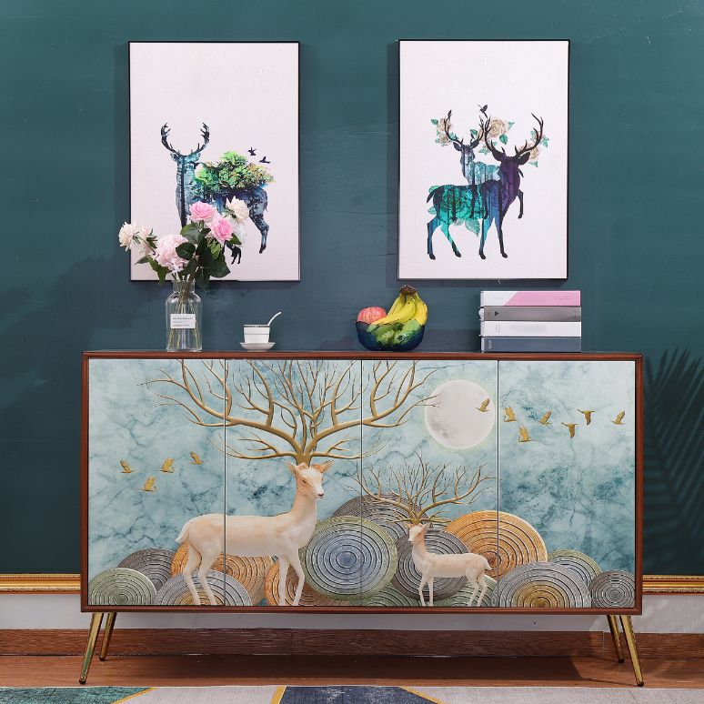 Modern Birch Wood Sideboard Simple Cabinets Dining Server for Living Room Clearhalo 'buffet_sideboard' 'Buffets & Sideboards' 'furn' 'furn_buffet_sideboard' 'Furniture' 'furniture_buffet_sideboard' 'Kitchen & Dining Furniture' 1200x1200_820a2d1f-ba16-42cf-b753-51d23f0c4dbf