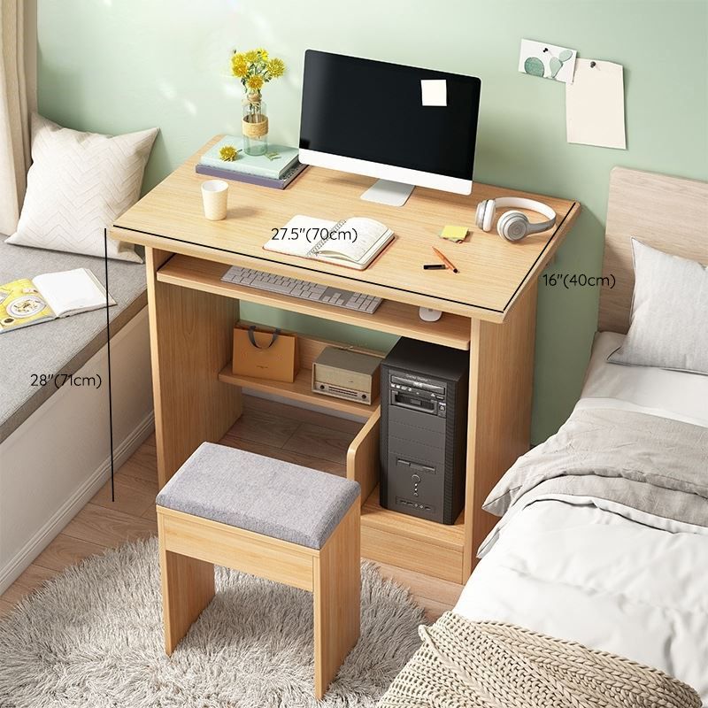 Bureau d'écriture en bois d'ingénierie Bureau rectangulaire contemporain pour le bureau