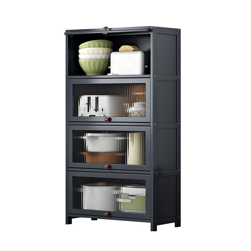 Server di cucina in bambù grigio moderno server per soggiorno