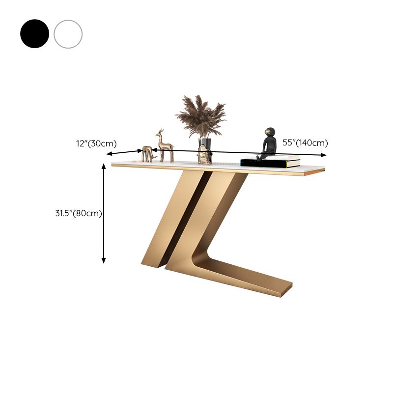 Modern de mesa de piedra de acento de acento Mesa final para Hall, 31.5 "de alto