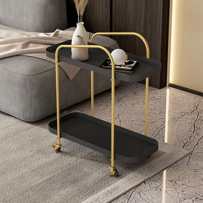 11" Wide Glam Corner Table Rectangular Accent Side Table with Storage Clearhalo 'Coffee & Accent Tables' 'End & Side Tables' 'end_side_tables' 'furn' 'furn_end_side_tables' 'Furniture' 'Living Room Furniture' 1200x1200_820f75fc-7d95-437c-9dcd-dc43a450843c